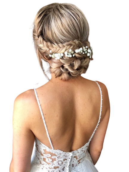 Appropriate Hairstyles for Bridal Dress Neckline